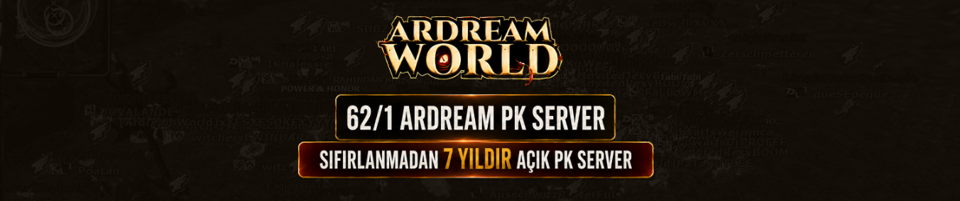 ArdreamWorld - Ko Cuce - Knight Online Ardream Server - Knight Online Pvp Server- PK Server Download Banner